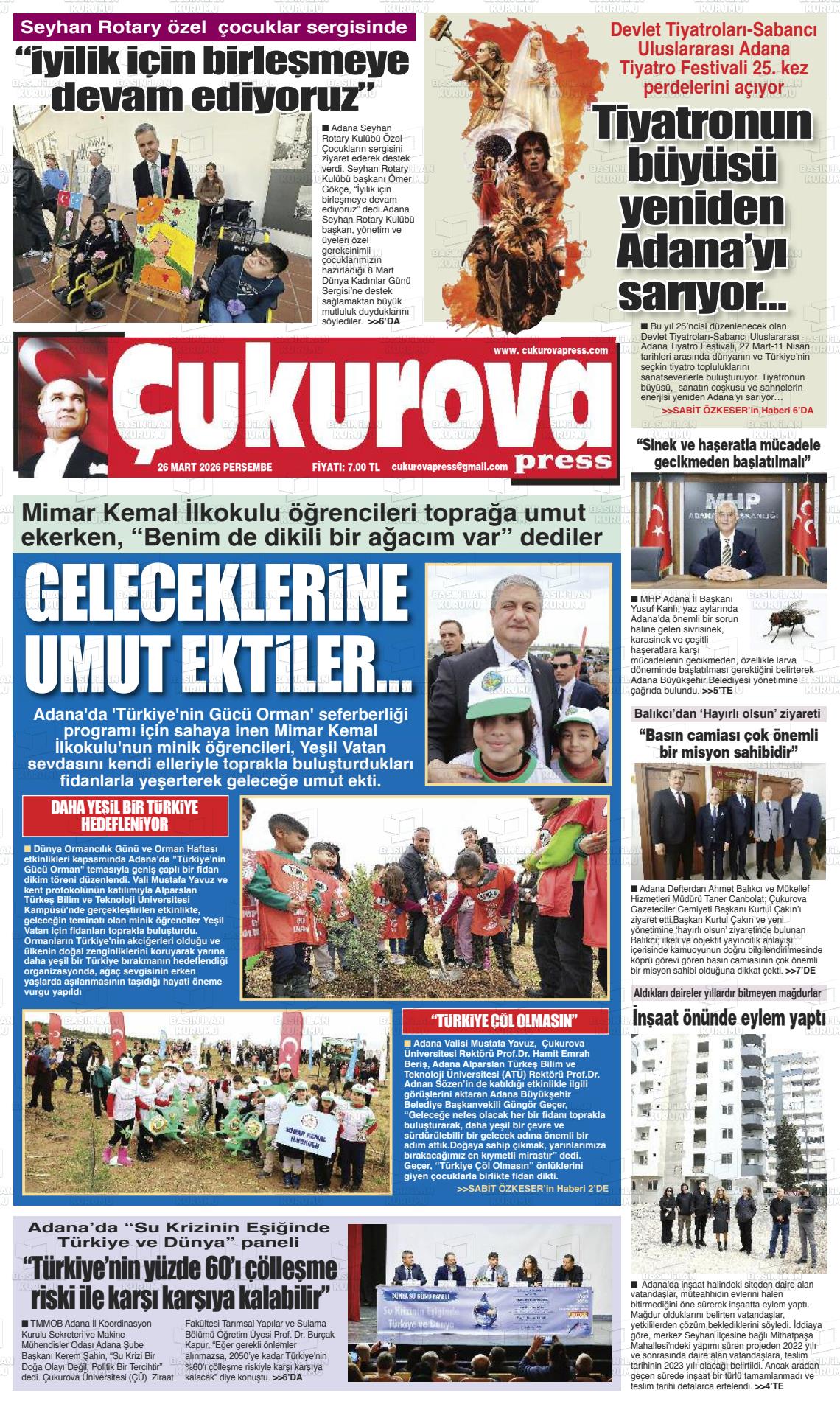 Adana Cukurovapress 26.03.2026