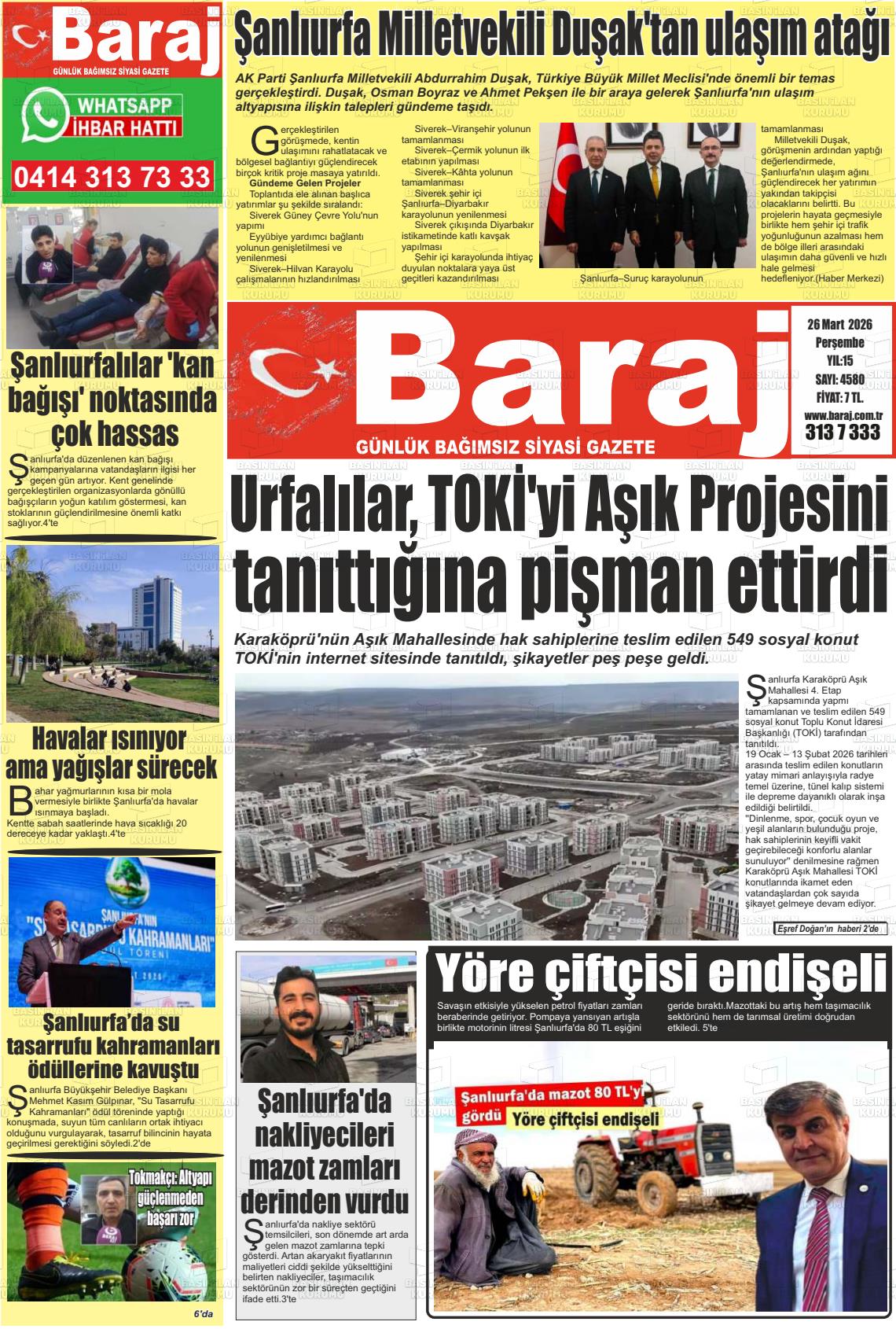 Sanliurfa Dundenbugunesafak 26.03.2026