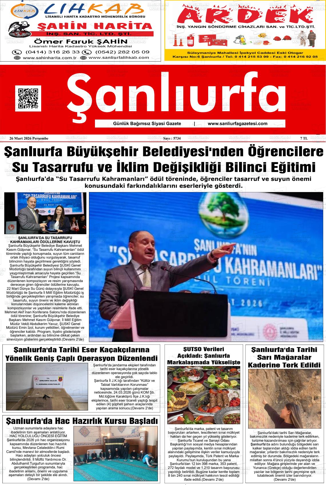 Sanliurfa Dunyadaveturkiyede 26.03.2026
