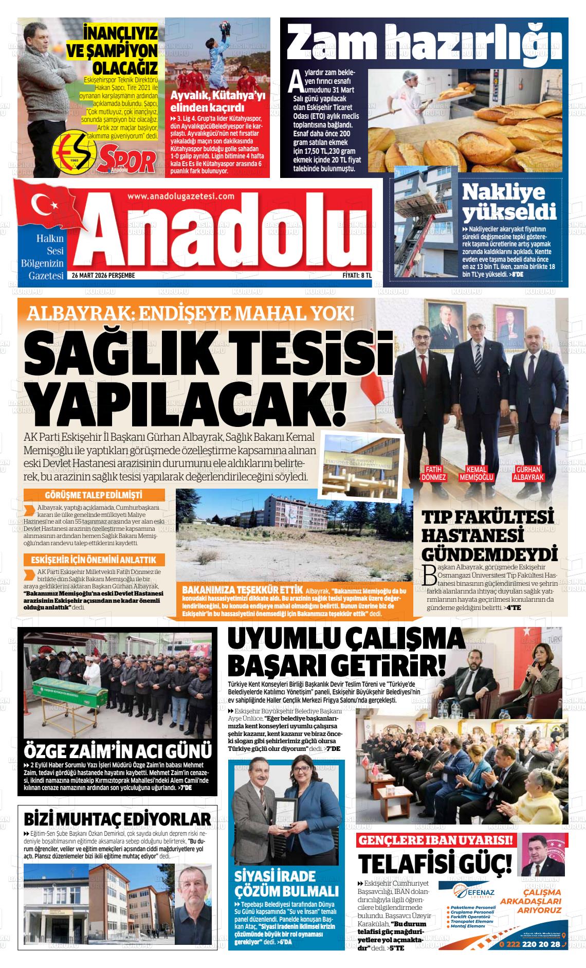Eskisehir Anadolu 26.03.2026