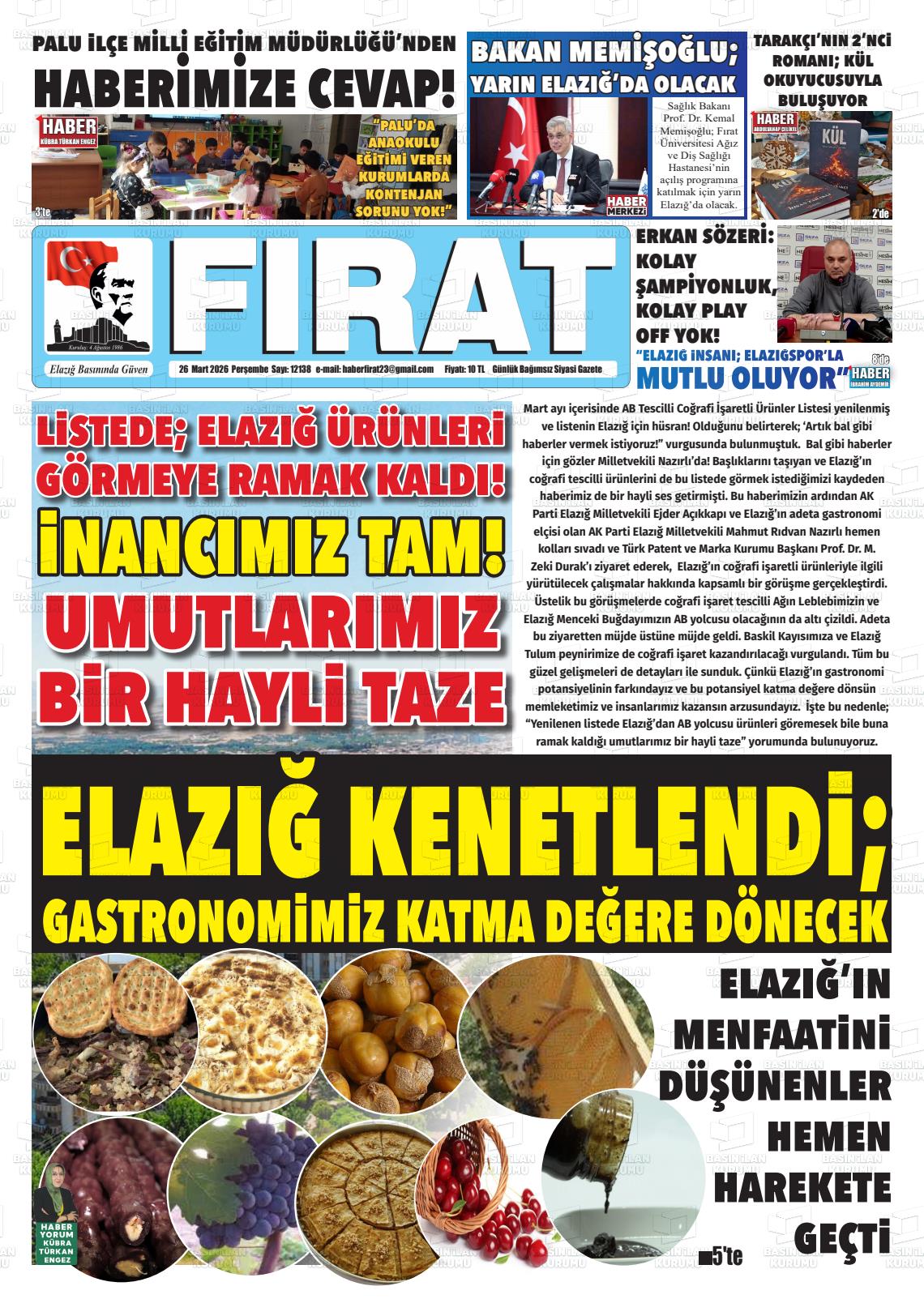 Elazig Firatgazetesi 26.03.2026