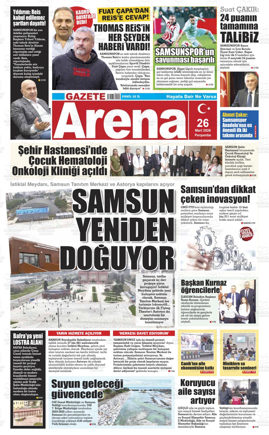 Samsun Gazetearena 26.03.2026