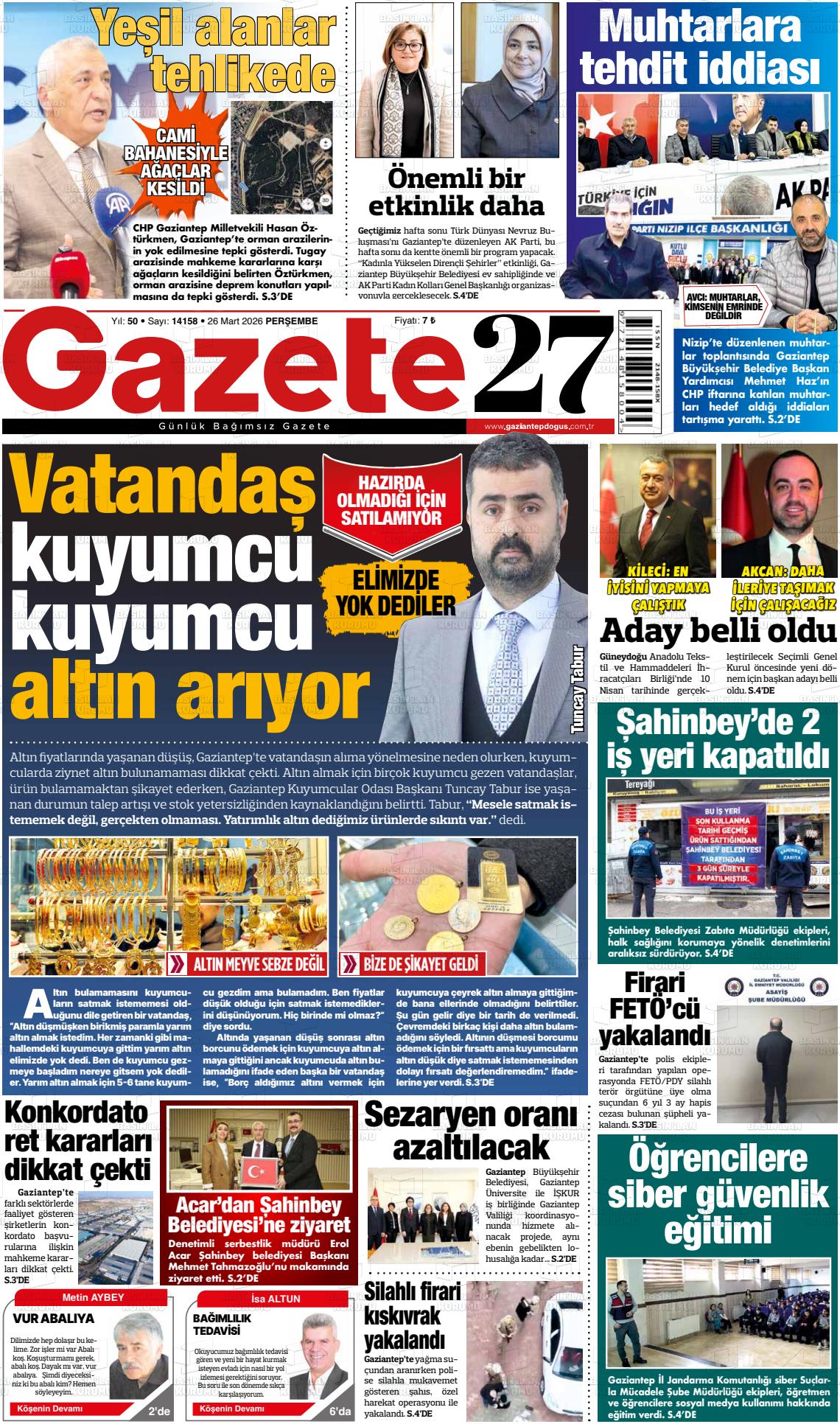 Gaziantep Dogus 26.03.2026