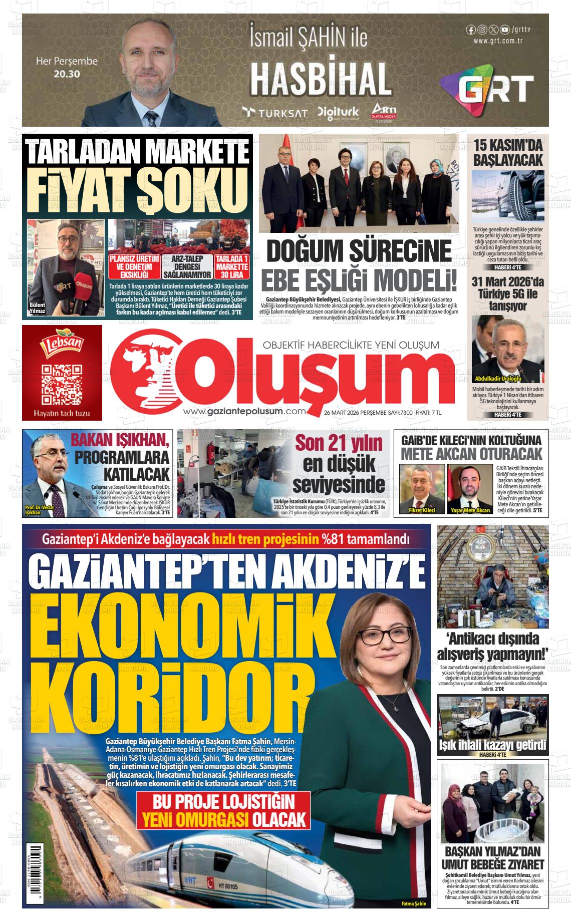 Gaziantep Olusum 26.03.2026