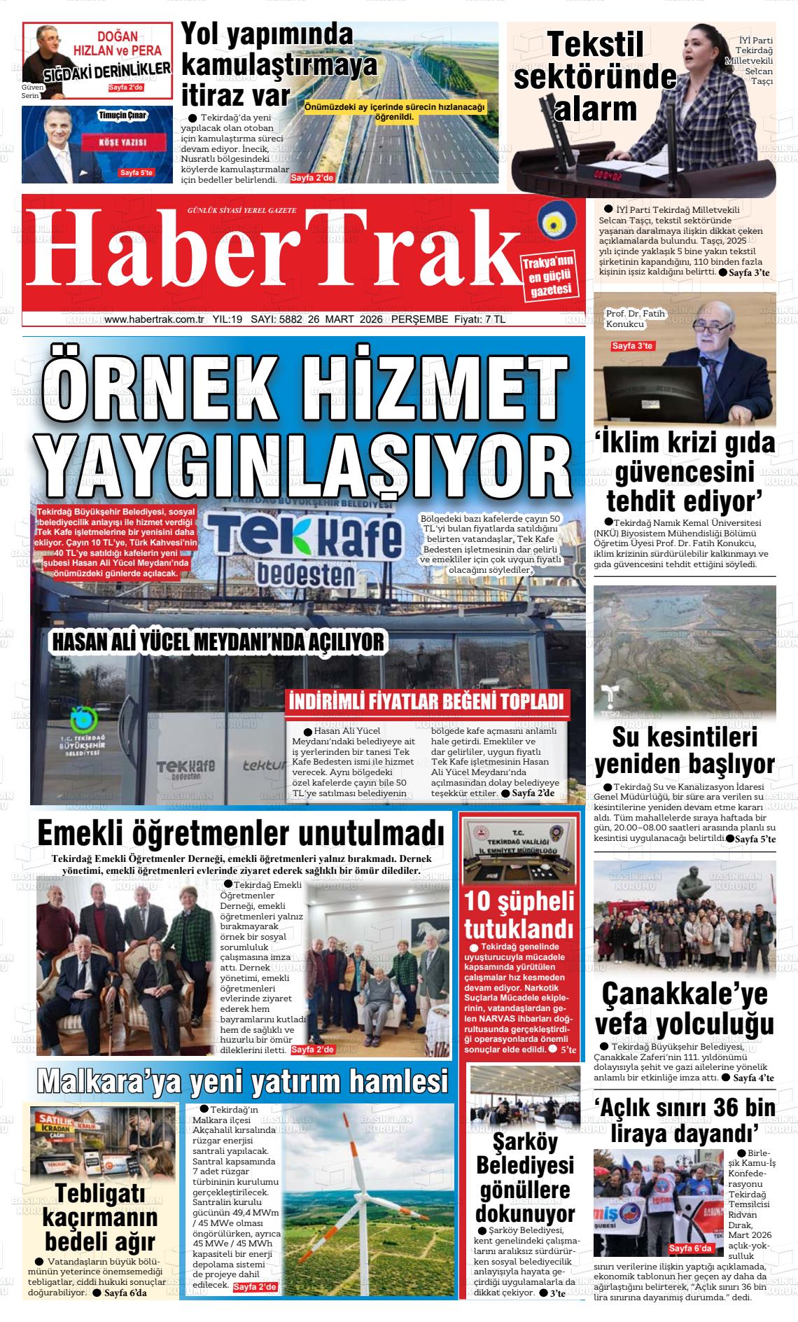 Tekirdag Habertrak 26.03.2026