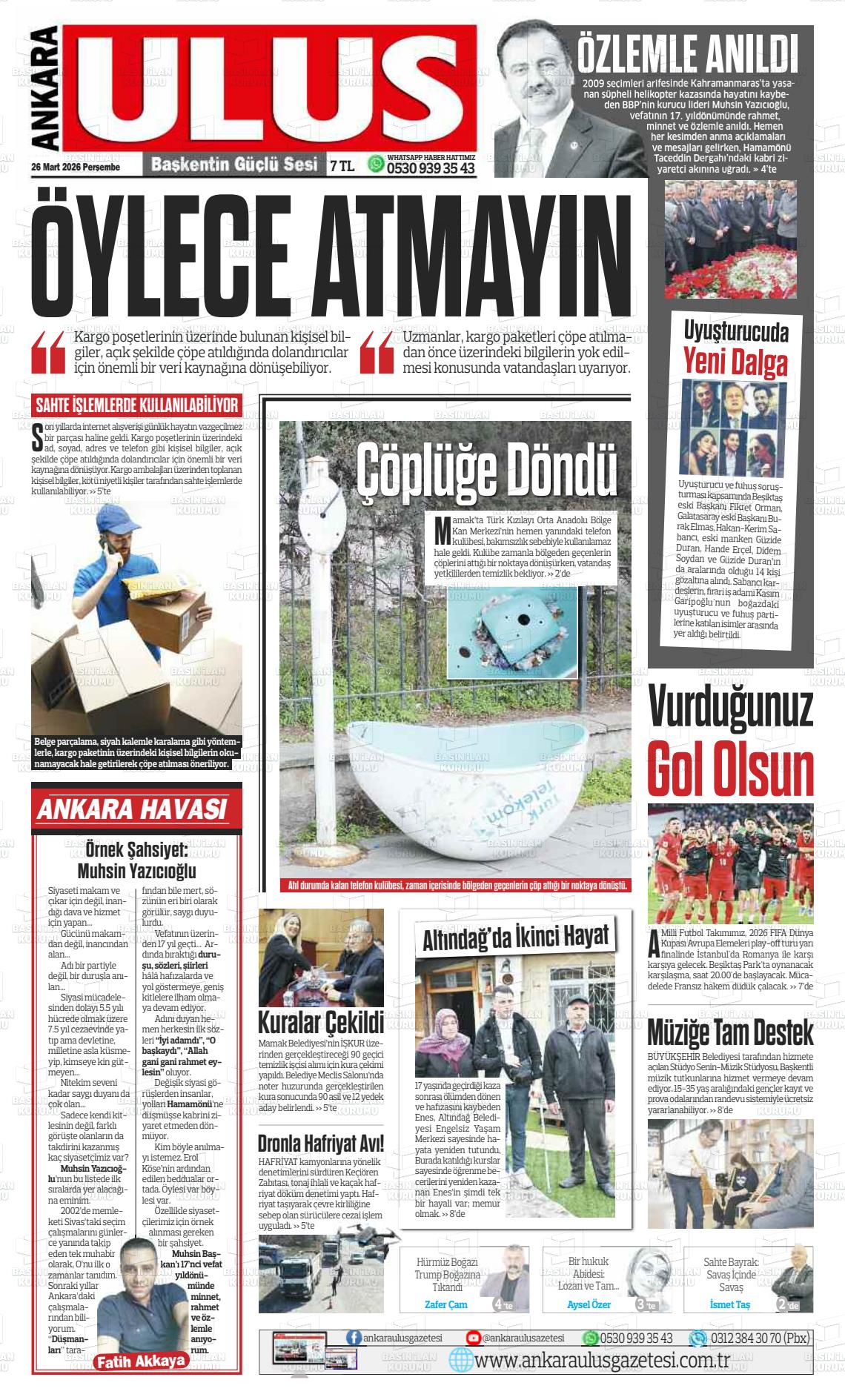 Ankara Habervaktim 26.03.2026