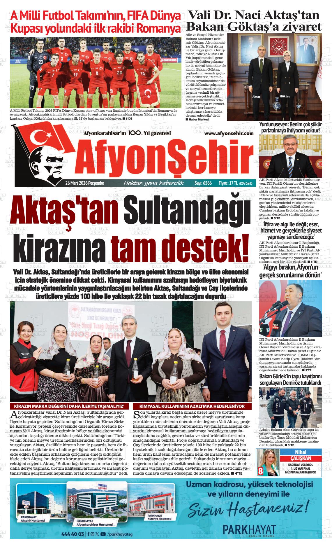 Afyonkarahisar Hisar 26.03.2026