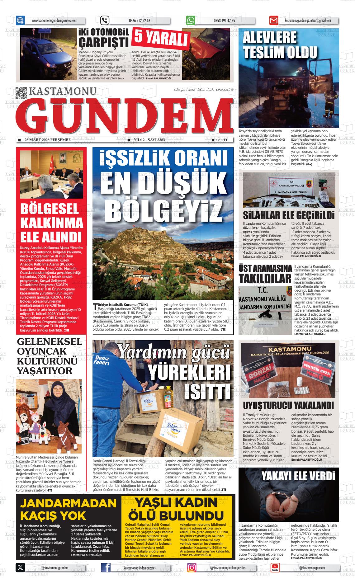 Kastamonu Gundem 26.03.2026