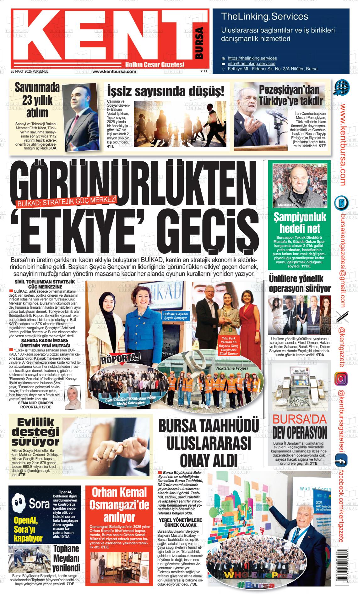 Bursa Kent 26.03.2026