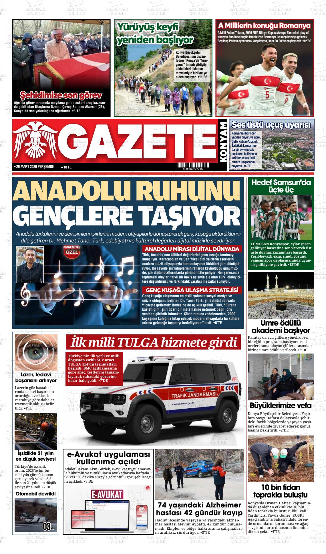 Konya Yenigun 26.03.2026