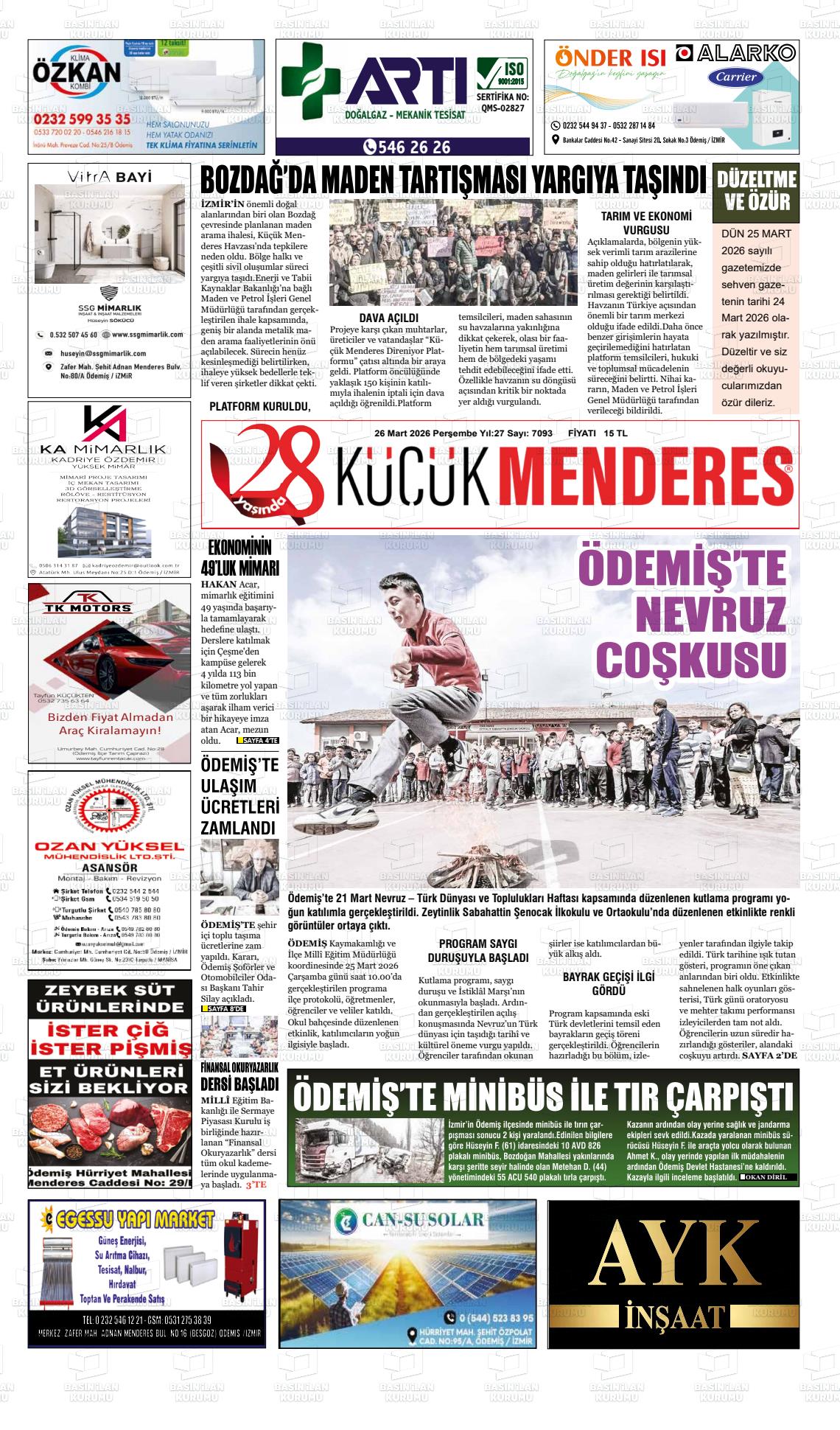 Izmir Kucukmenderes 26.03.2026