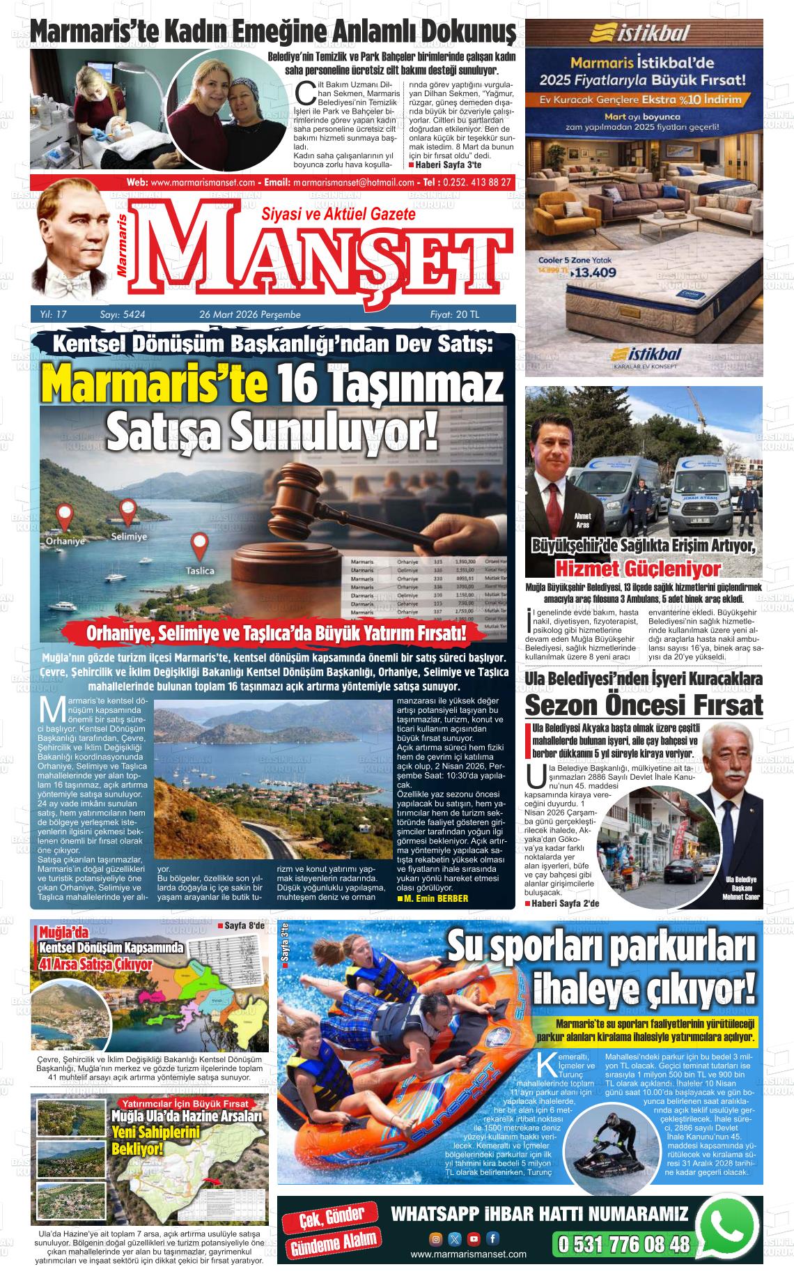 Mugla Manset 26.03.2026