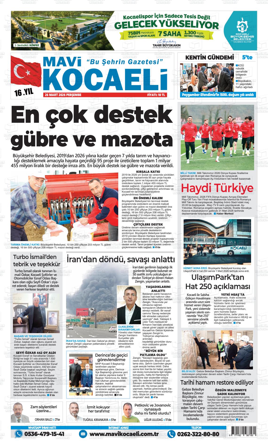 Kocaeli Mavi 26.03.2026