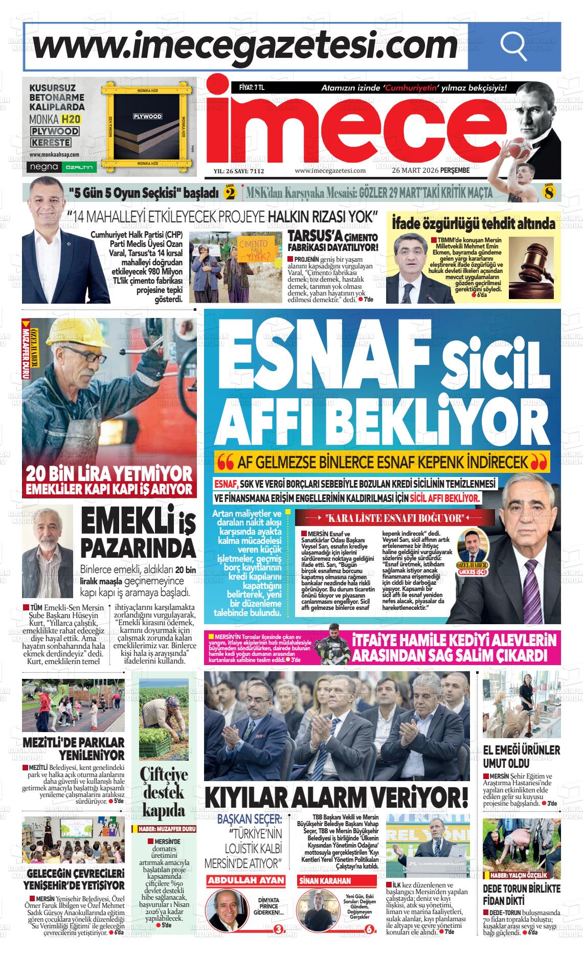 Mersin Imece 26.03.2026