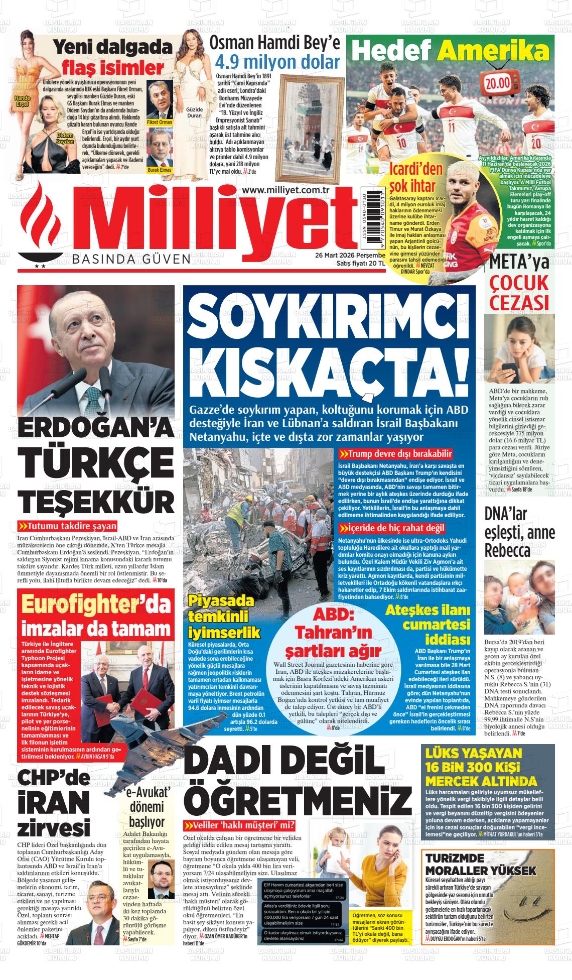 Milliyet Gazetesi 26.03.2026