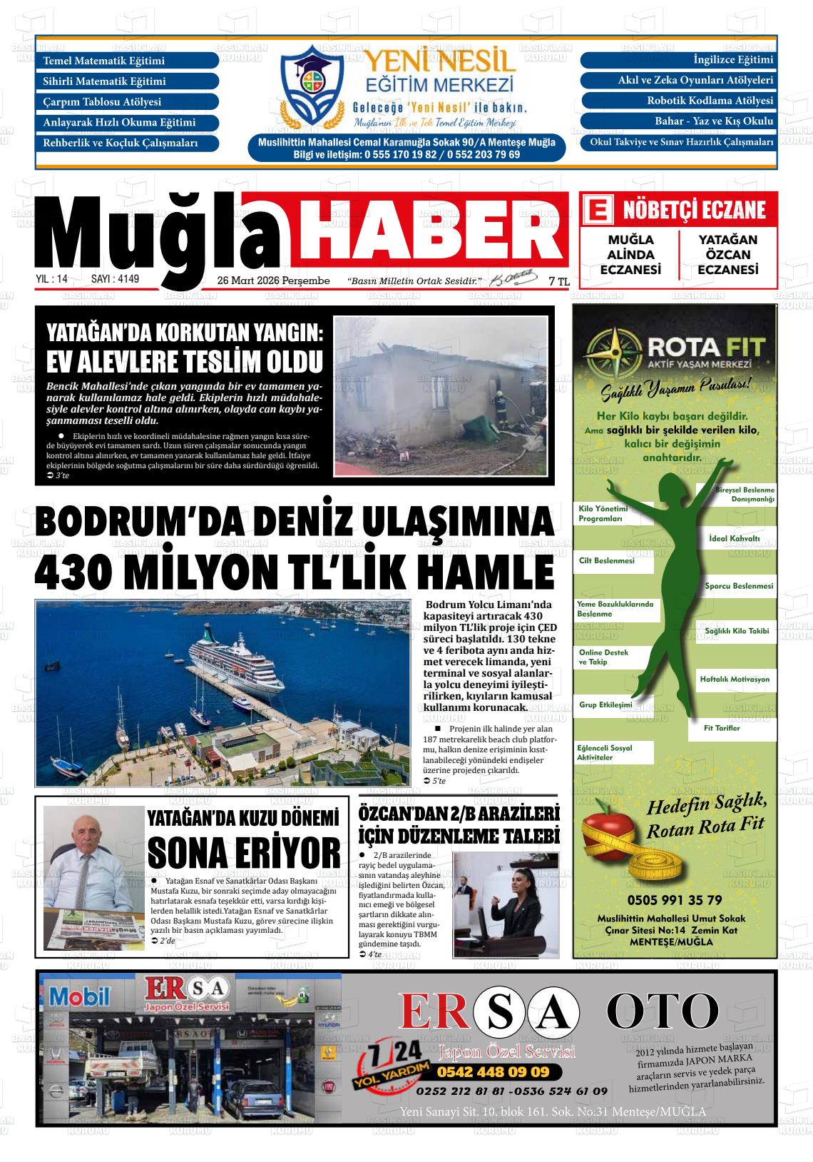 Mugla Haber 26.03.2026