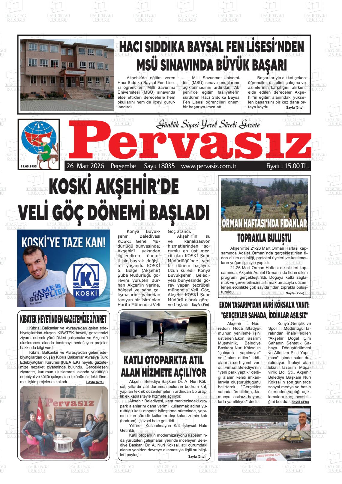Konya Pervasiz 26.03.2026