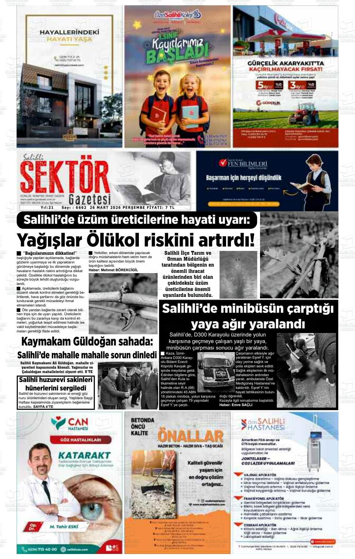 Manisa Salihlisektor 26.03.2026