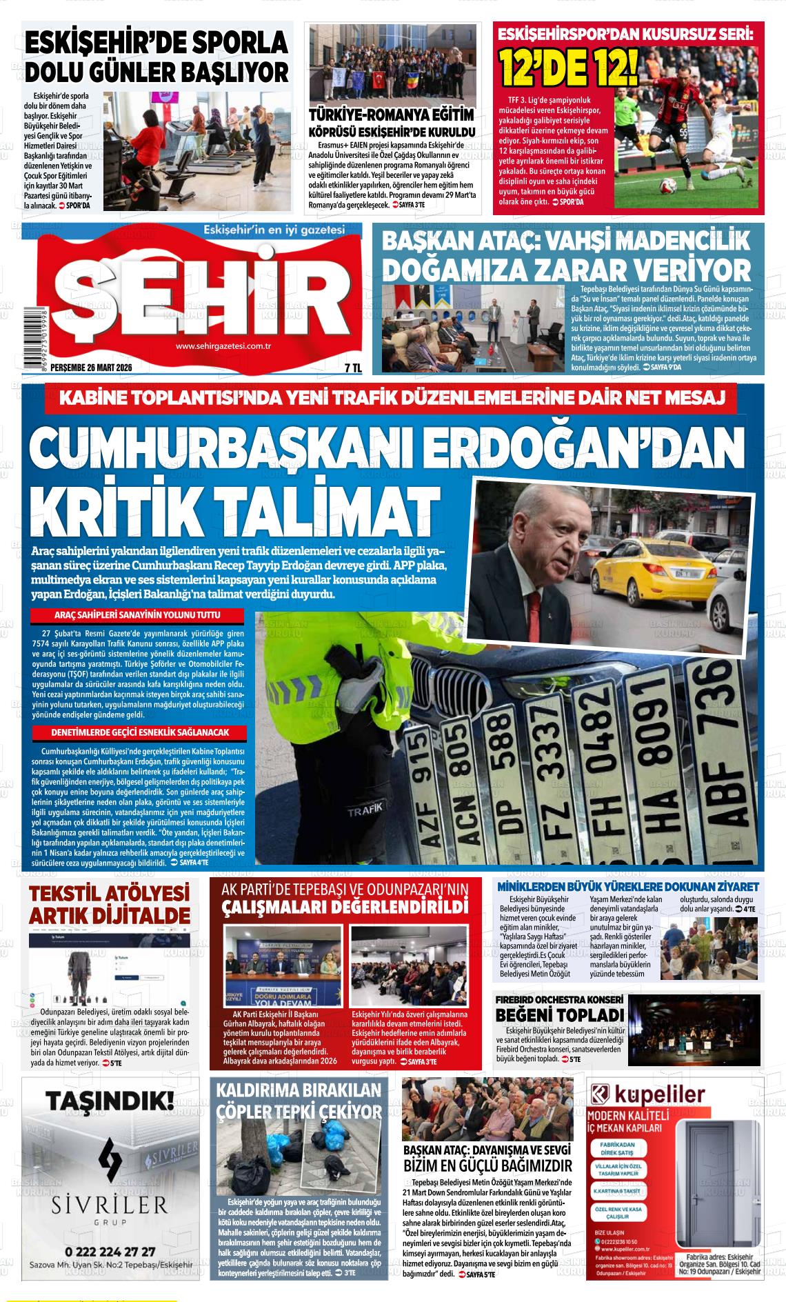 Eskisehir Sehir 26.03.2026