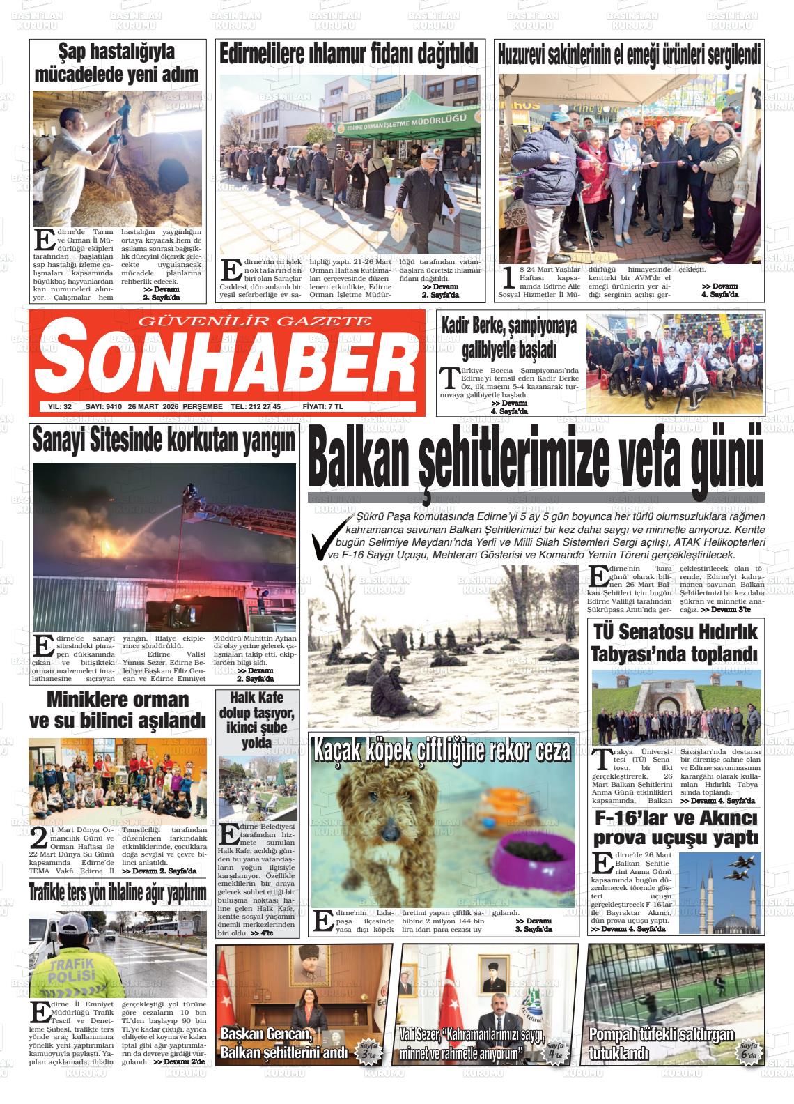 Eskisehir Sonhaber 26.03.2026