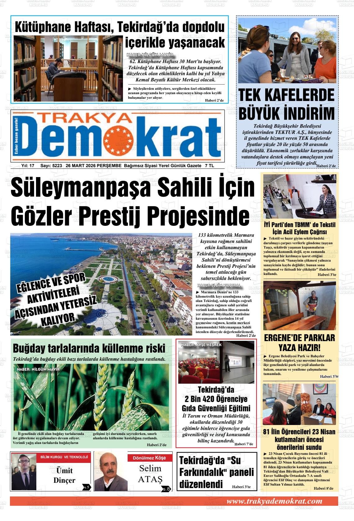 Tekirdag Trakyademokrat 26.03.2026