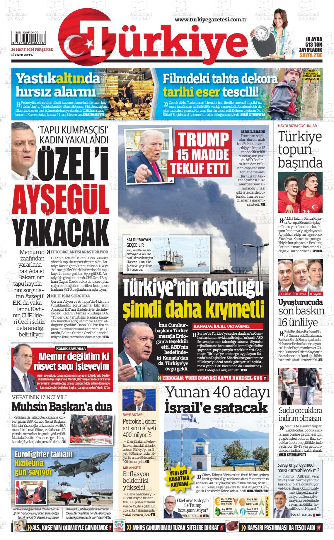 Türkiye Gazetesi 26.03.2026