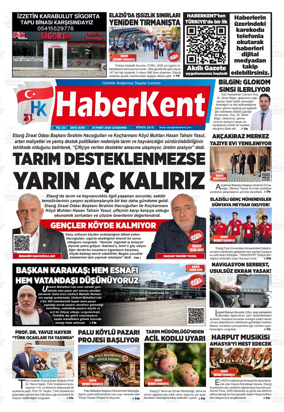 Elazig Yenicag 26.03.2026