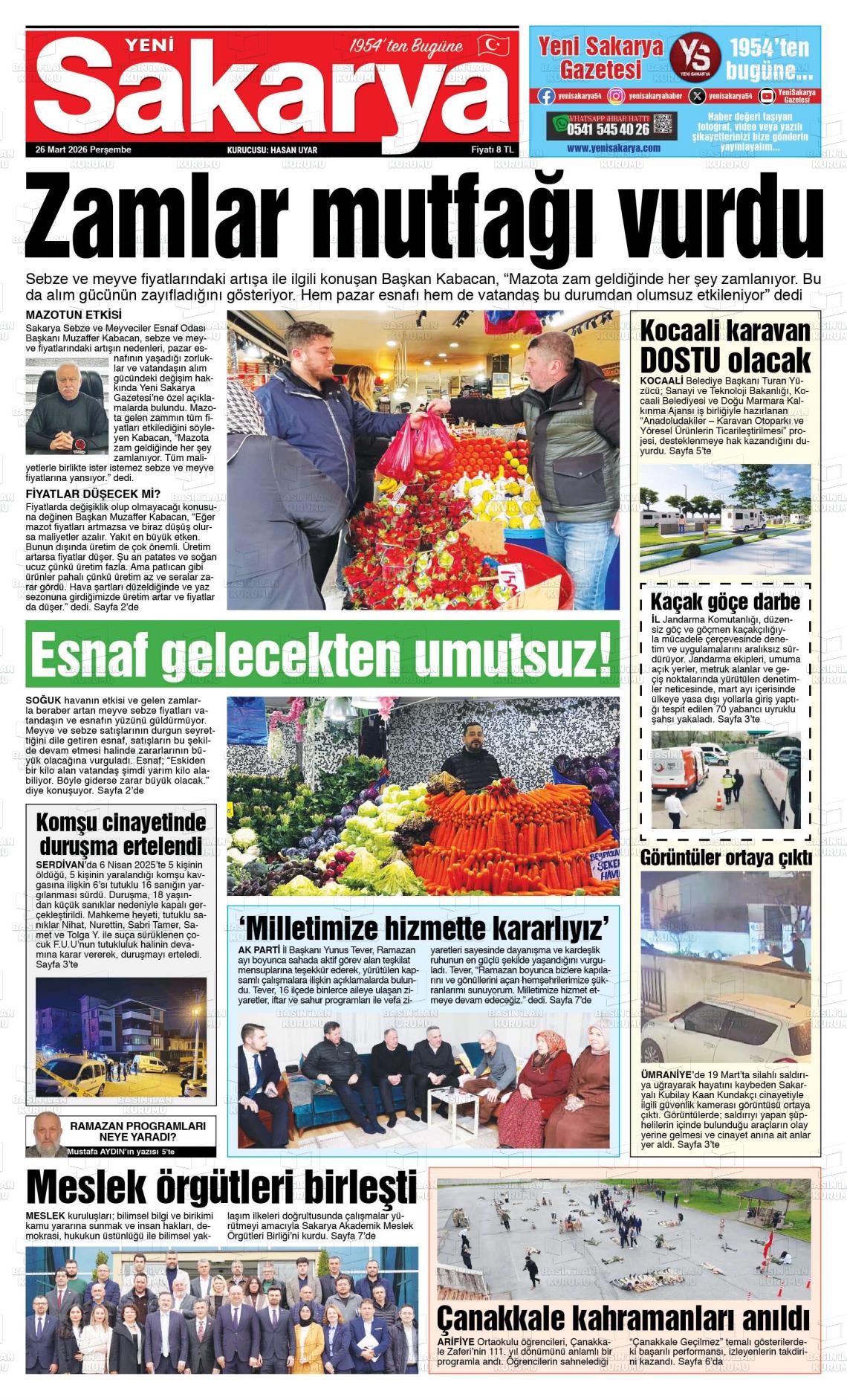 Sakarya Yeni 26.03.2026