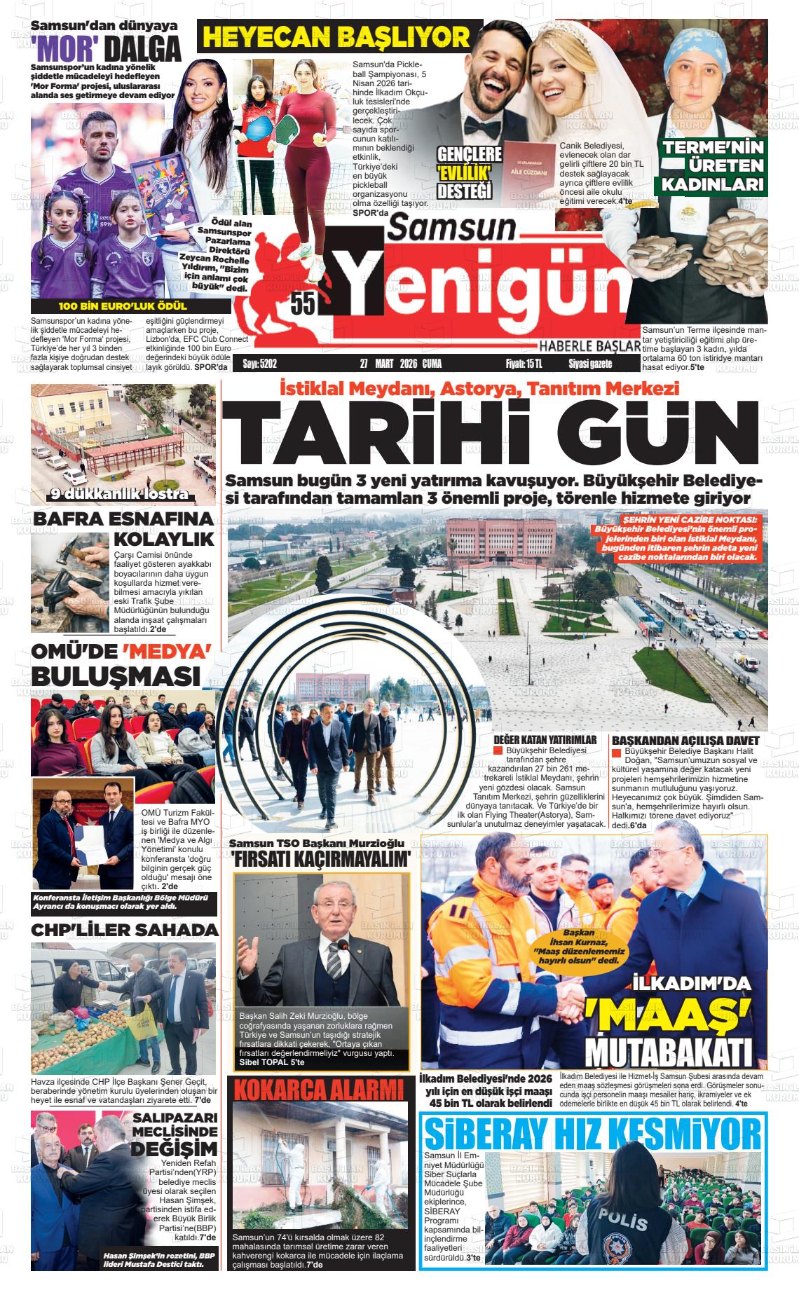Samsun 55 Yenigun 27.03.2026