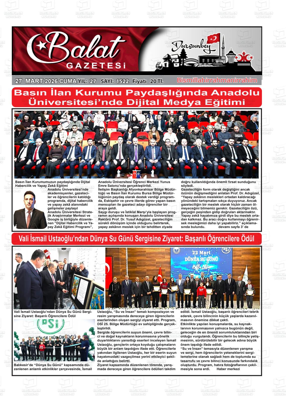 Balikesir Balat 27.03.2026