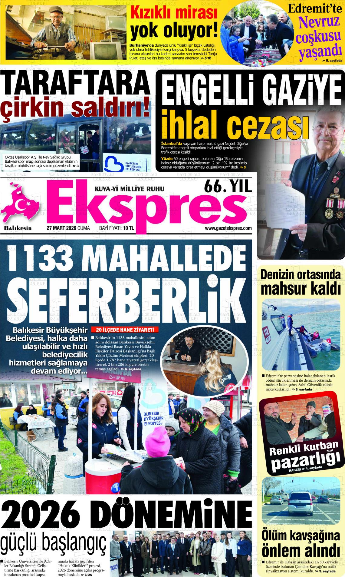 Balikesir Ekspres 27.03.2026