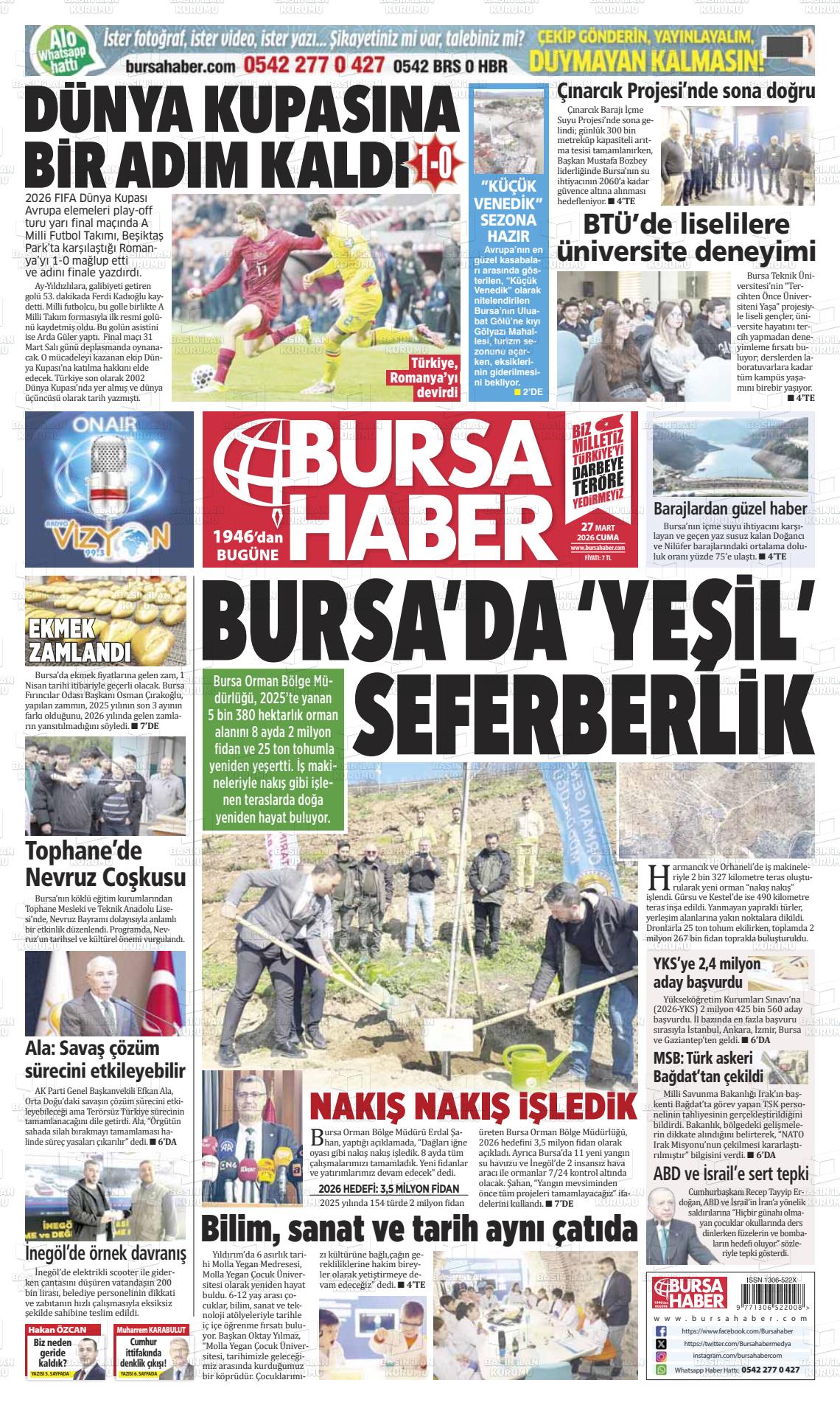 Bursa Haber 27.03.2026