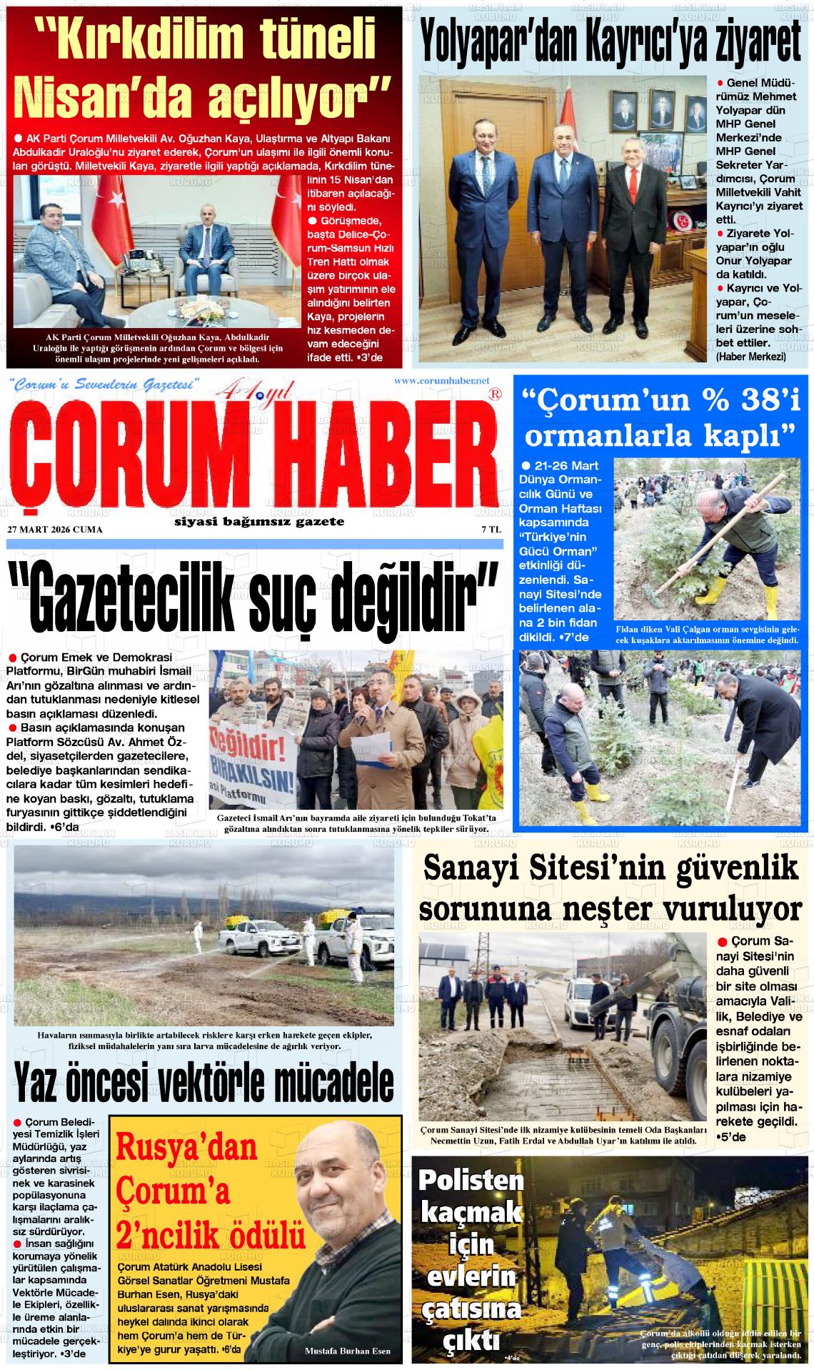 Corum Haber 27.03.2026