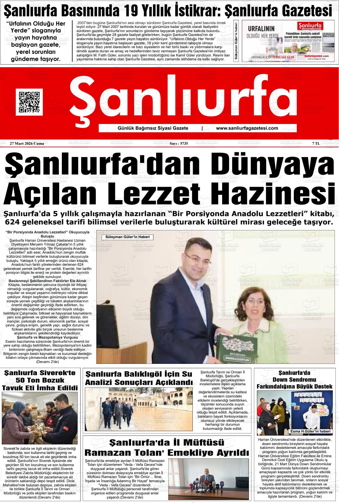 Sanliurfa Dunyadaveturkiyede 27.03.2026