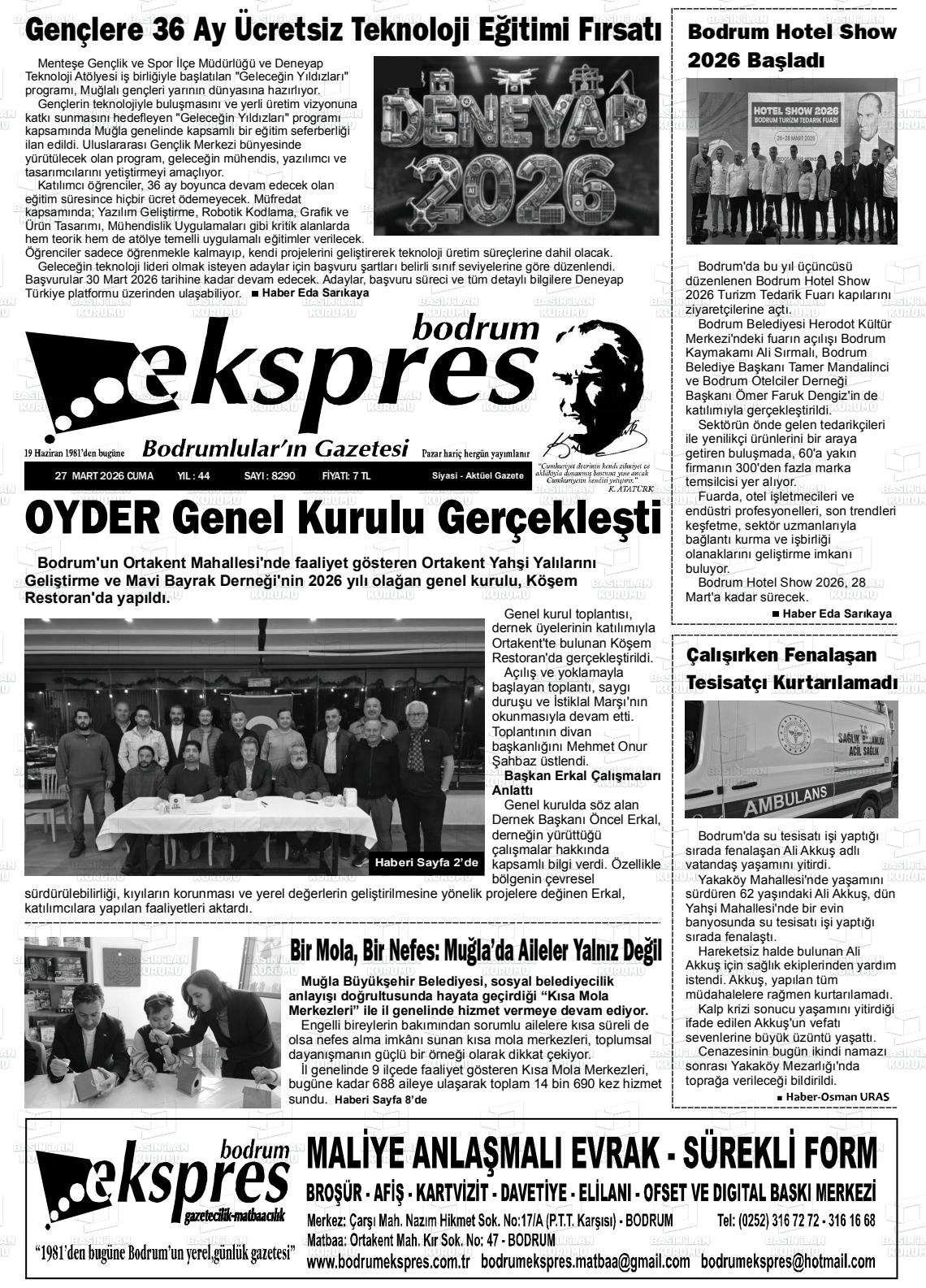 Mugla Ekspresbodrum 27.03.2026