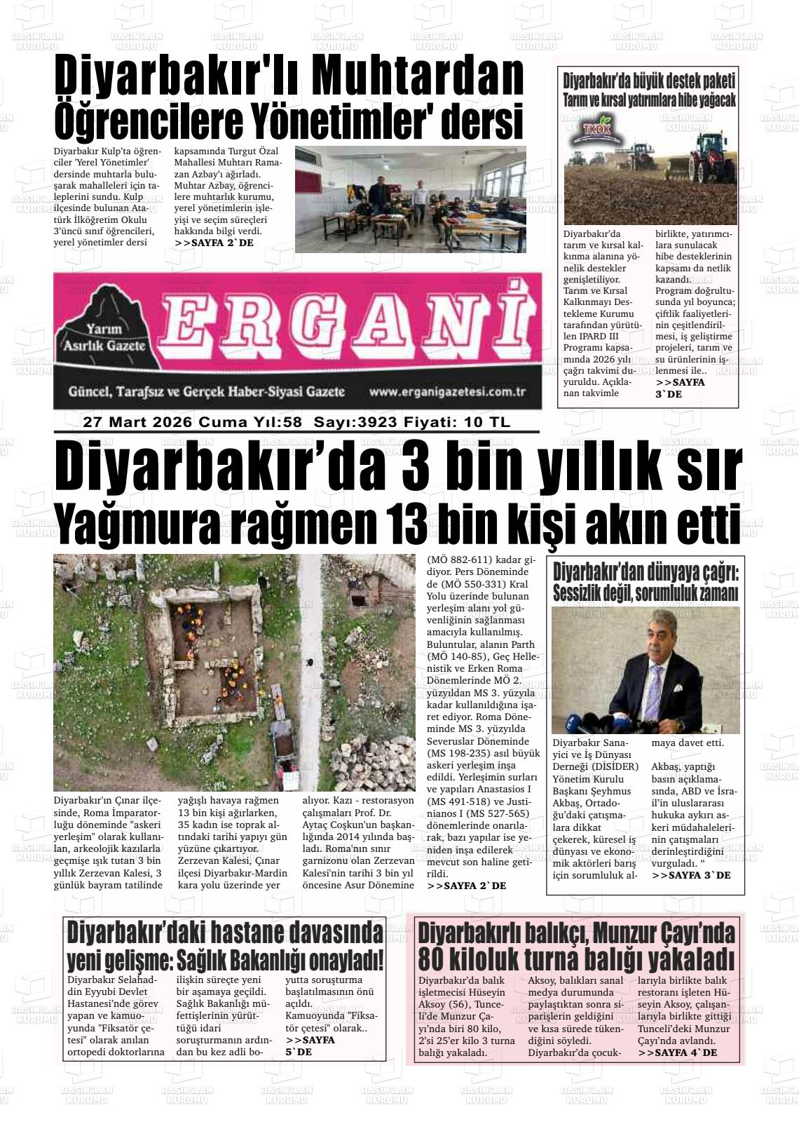 Diyarbakir Ergani 27.03.2026