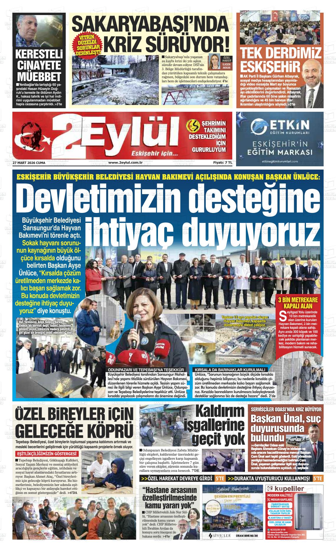 Eskisehir 2 Eylul 27.03.2026