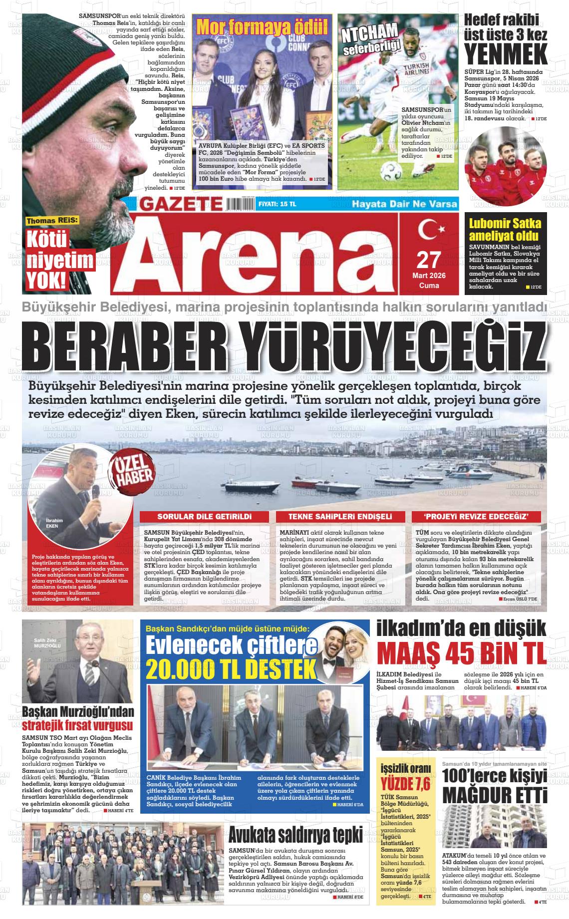Samsun Gazetearena 27.03.2026