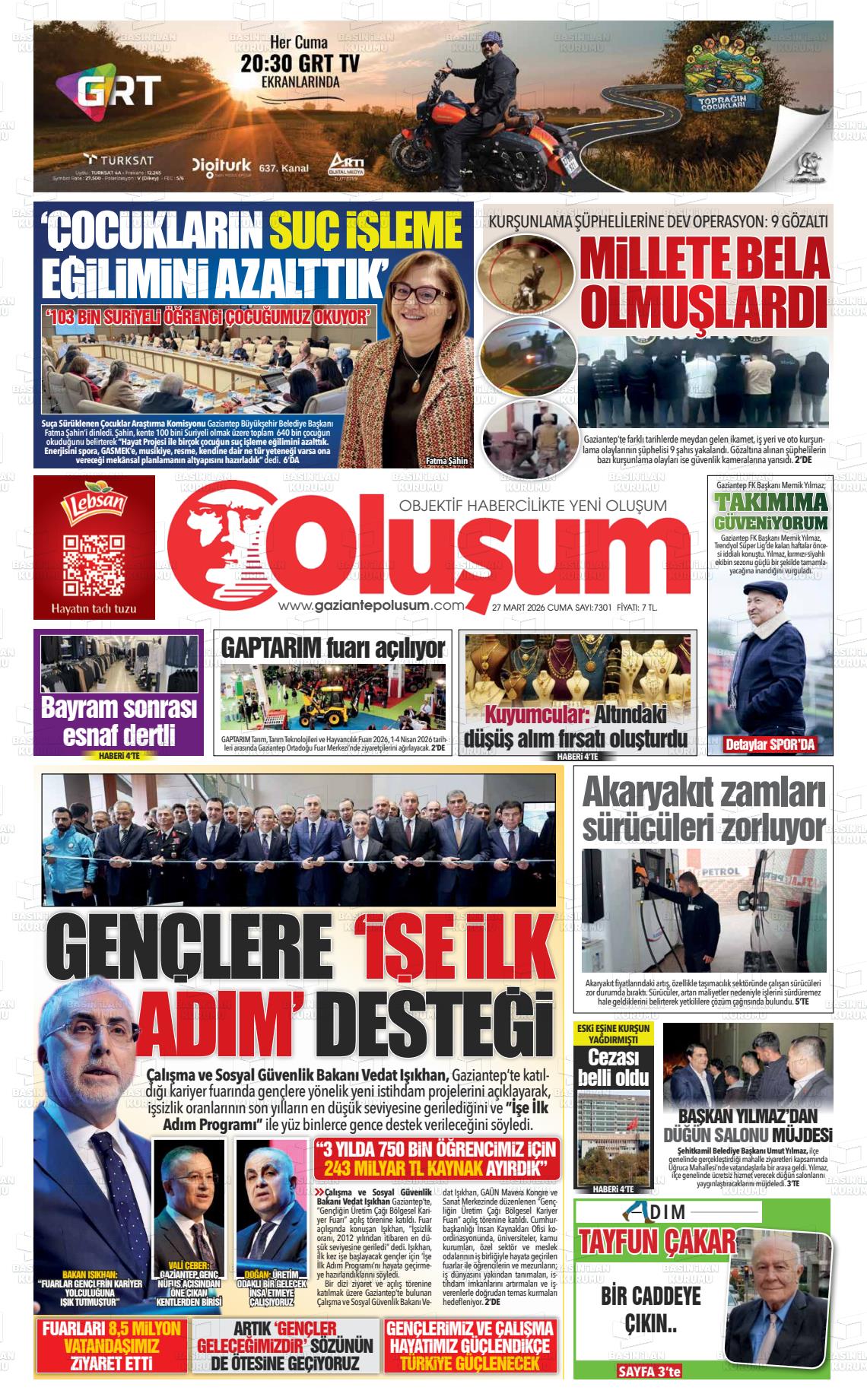 Gaziantep Olusum 27.03.2026