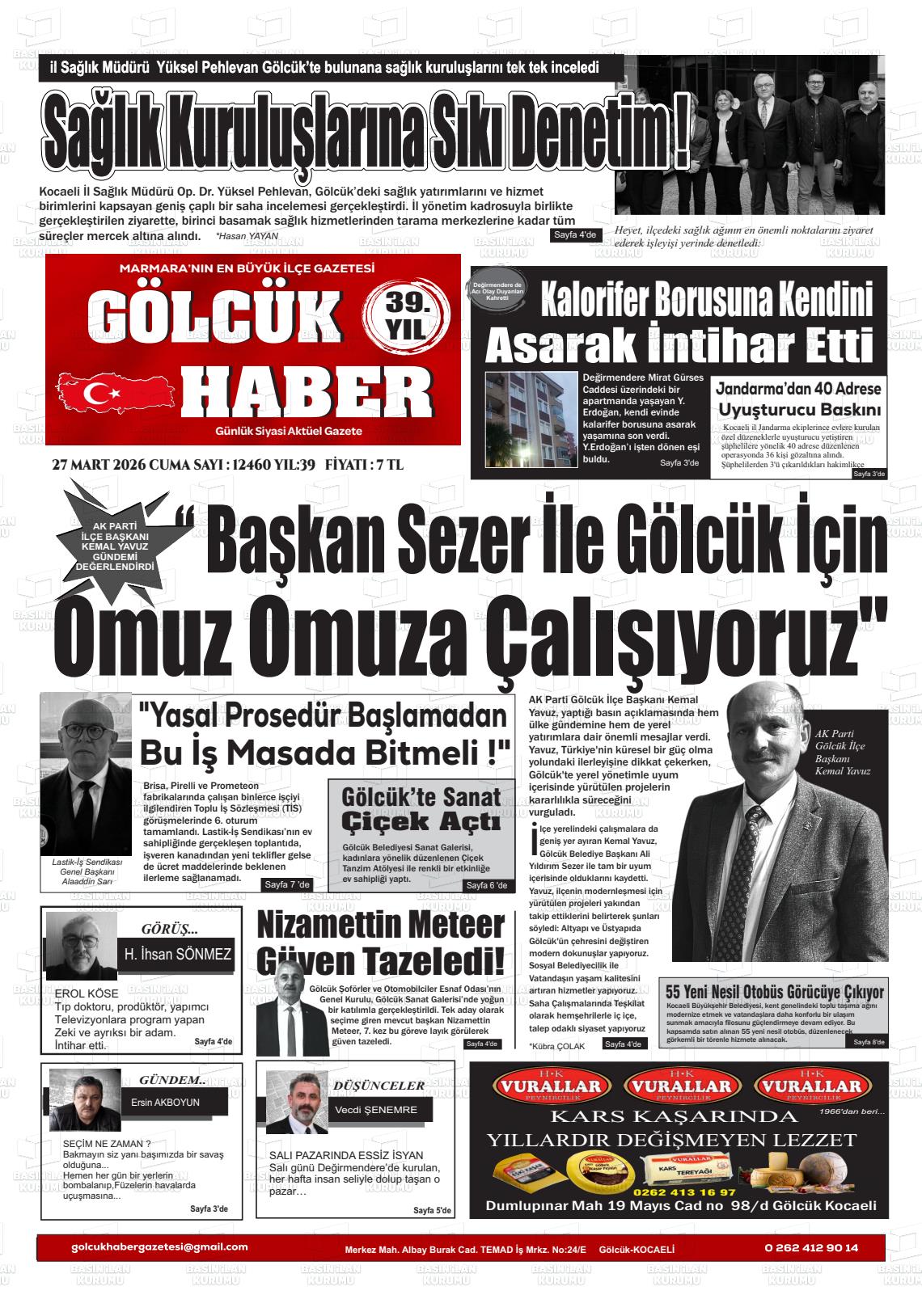 Kocaeli Golcukhaber 27.03.2026