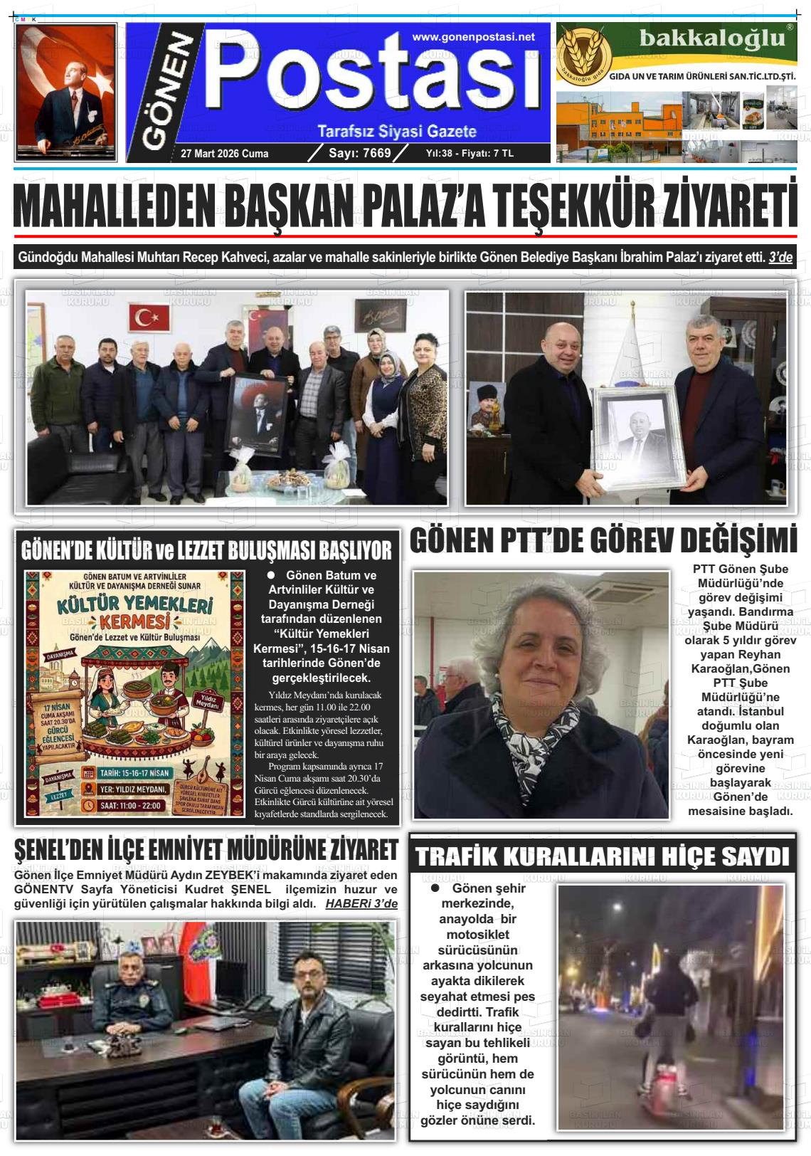 Balikesir Gonenpostasi 27.03.2026