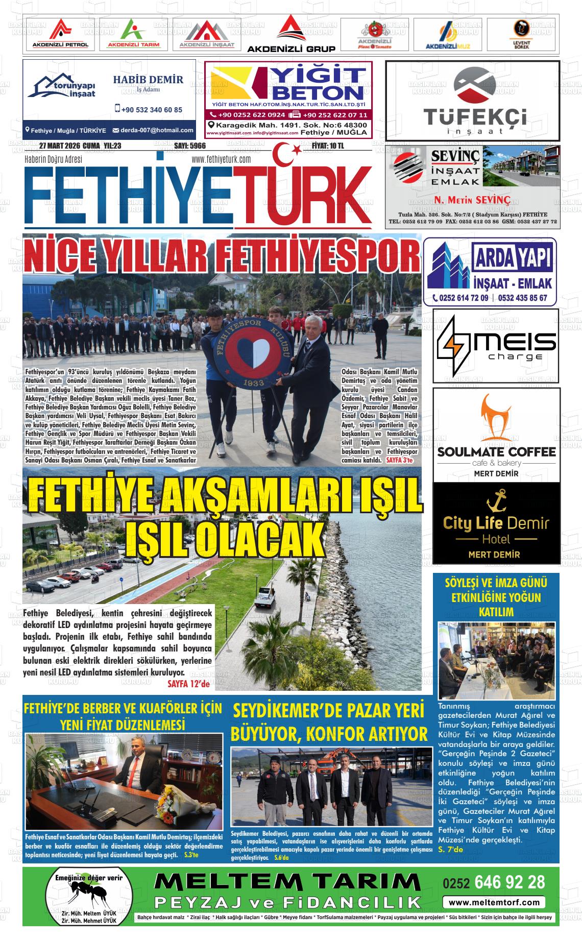 Mugla Gozdefethiye 27.03.2026