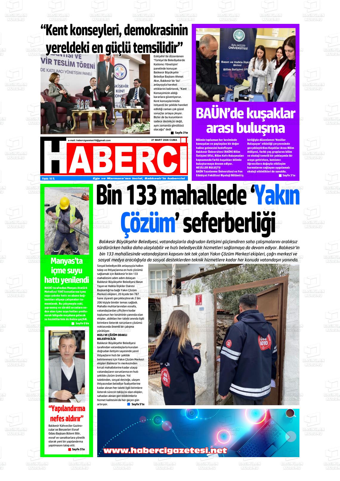 Mersin Haberci 27.03.2026