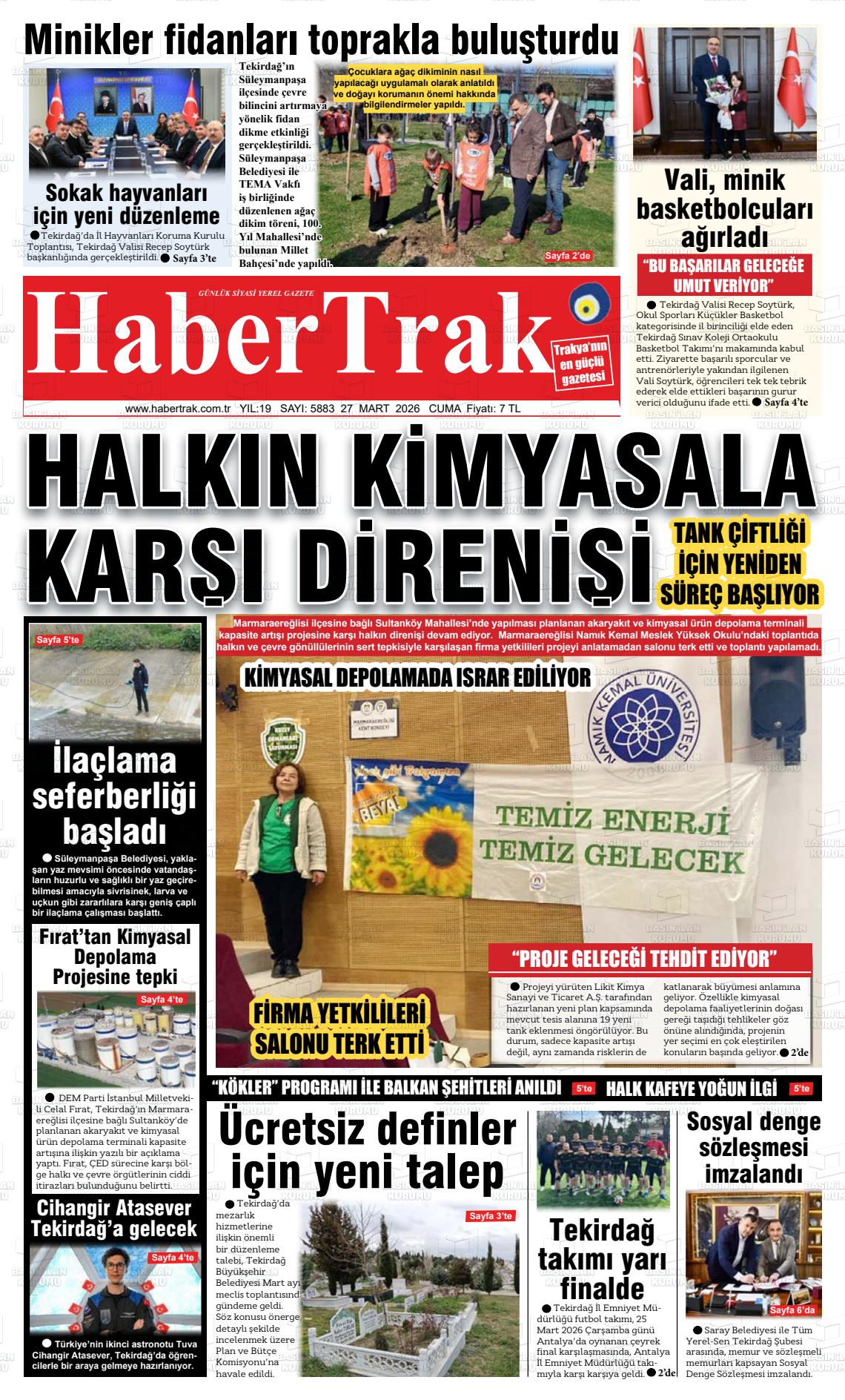 Tekirdag Habertrak 27.03.2026