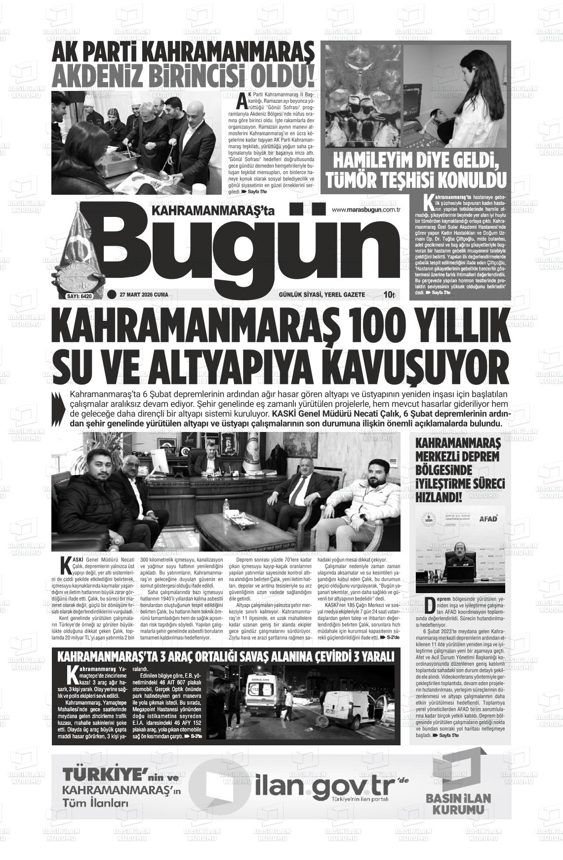 Kahramanmaras Tabugun 27.03.2026