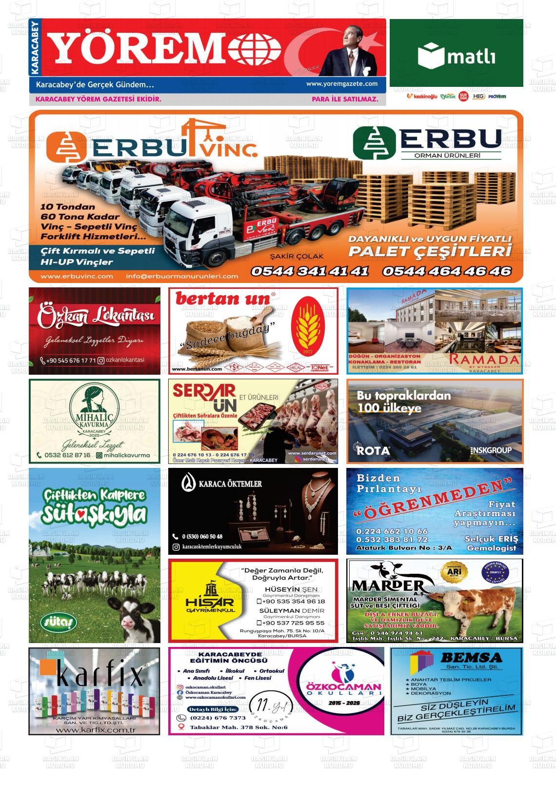 Bursa Karacabeyyorem 27.03.2026