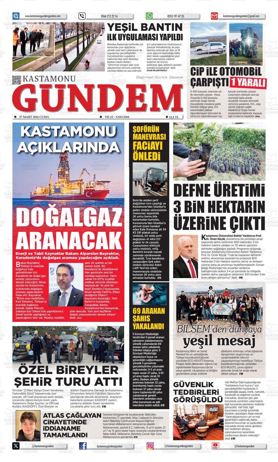 Kastamonu Gundem 27.03.2026