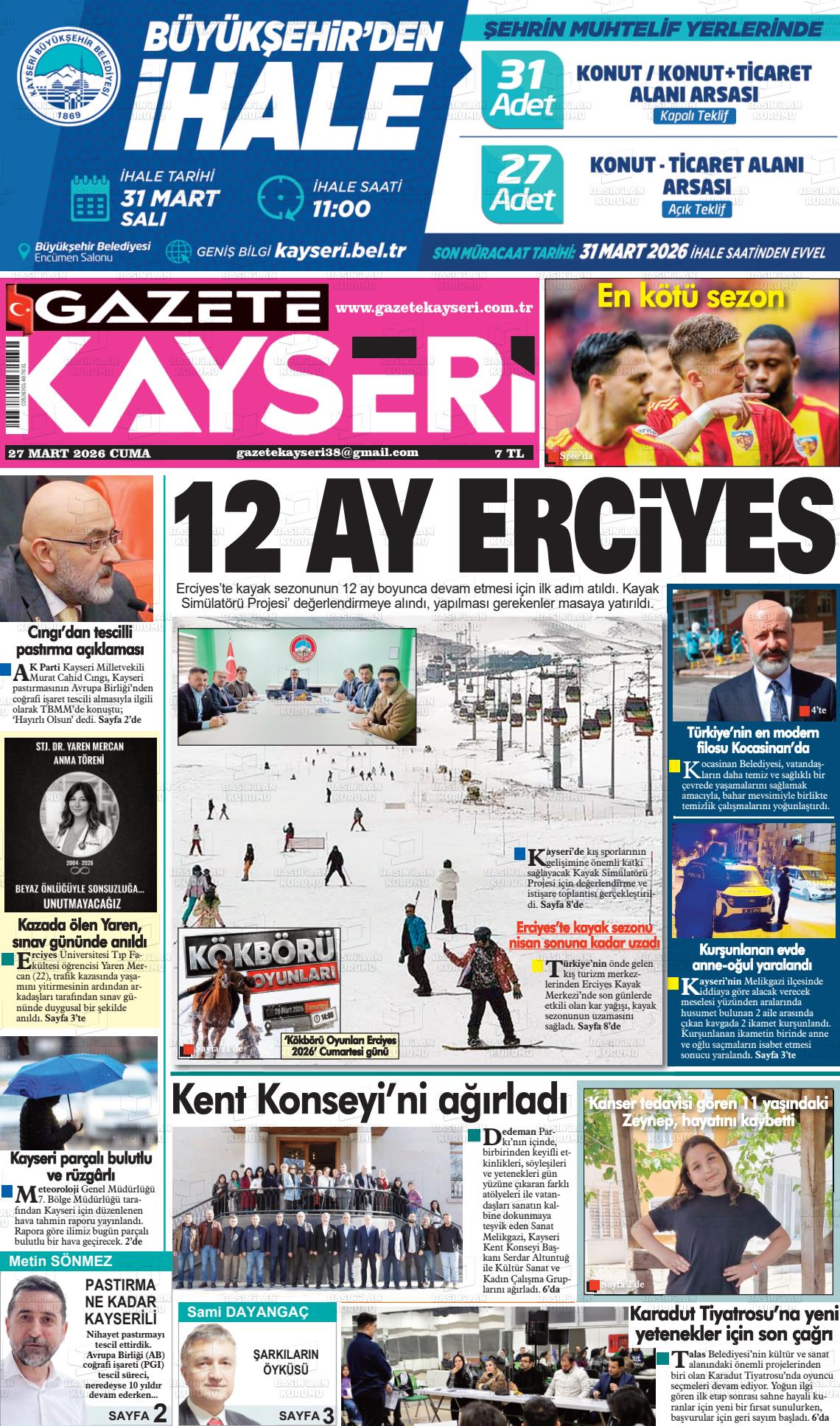 Kayseri Haber 38 27.03.2026