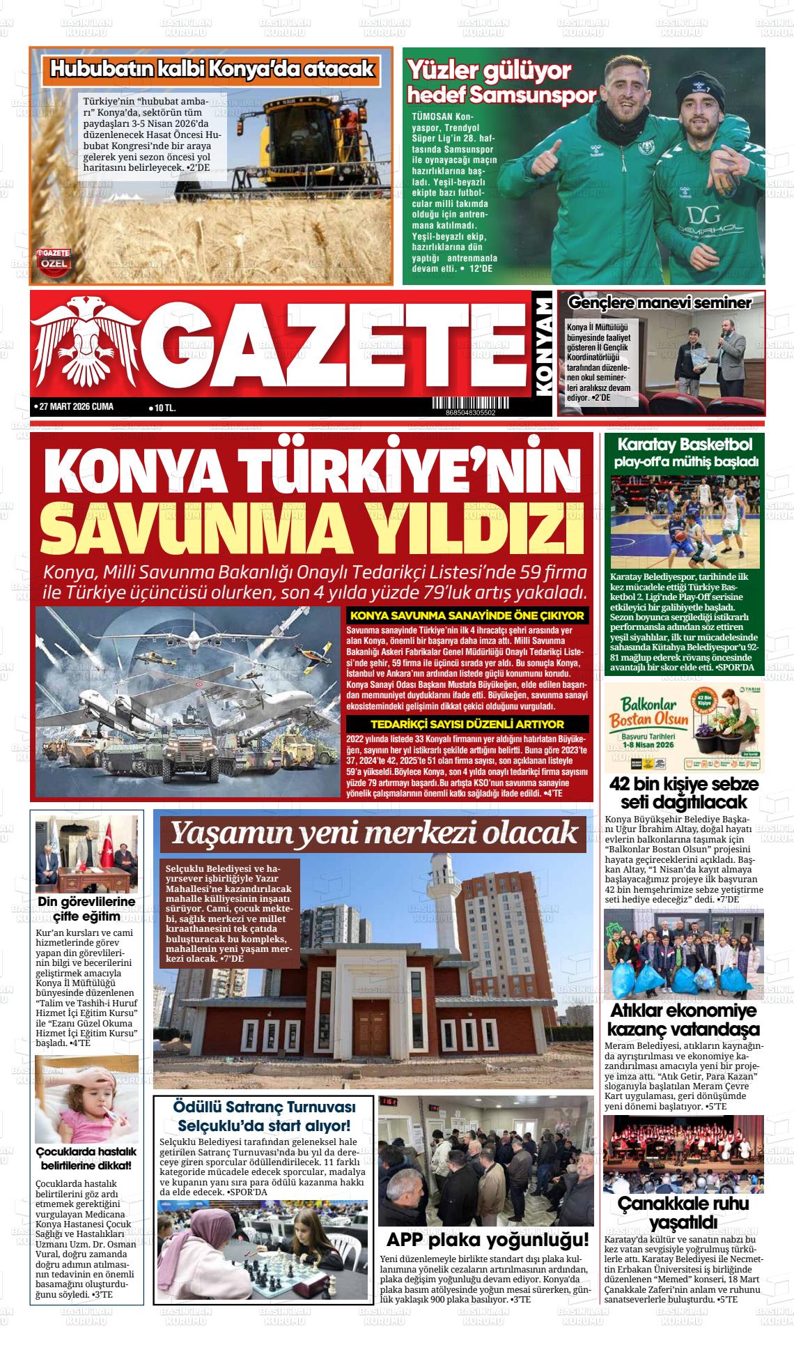 Konya Yenigun 27.03.2026