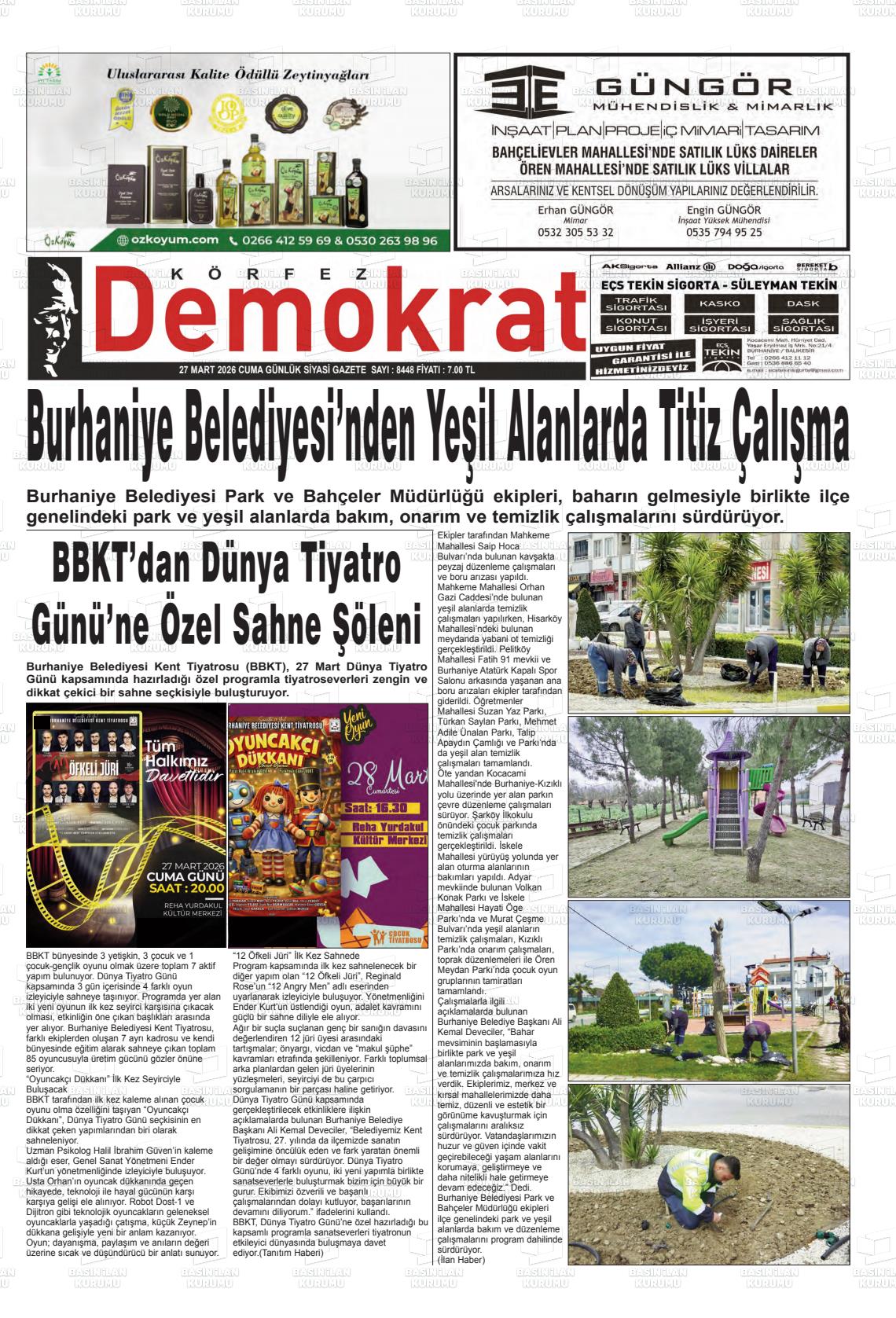 Balikesir Korfezdemokrat 27.03.2026